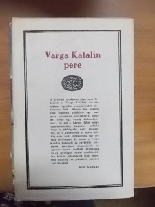 Varga Katalin pere használt könyv kép #01