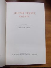 Magyar versek könyve-Szerk.:Horváth János