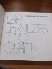 Laptervezés -Tipografia – Radics Vilmos,Ritter Aladár