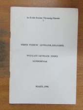 Erdei Ferenc levelesládájából-nyugati levelek Erdei Sándornak