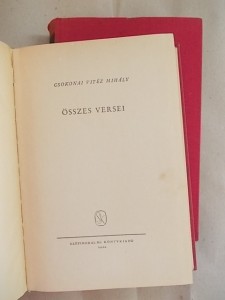 Csokonai Vitéz Mihály összes versei I-II. használt könyv kép #01