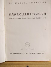 Dr. Walther Heering: Das Rolleiflex- Buch