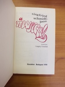 A musical-Siegfried Schmidt-Joos használt könyv kép #01
