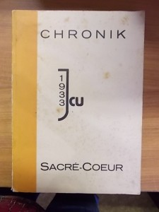 Cor Unum et Anima una in Corde Jesu- Chronik Sacré-Coeur használt könyv kép #01